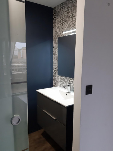 Double bedroom with balcony and private bathroom