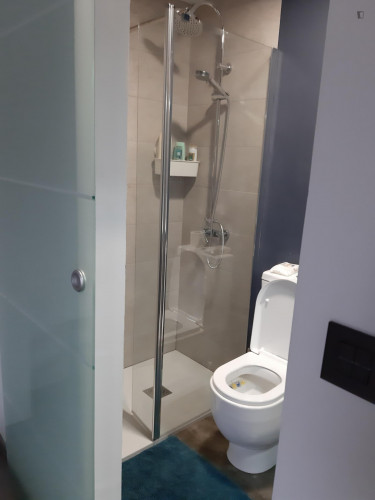 Double bedroom with balcony and private bathroom