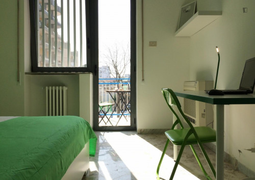 Cozy double bedroom near Quintino Sella metro station
