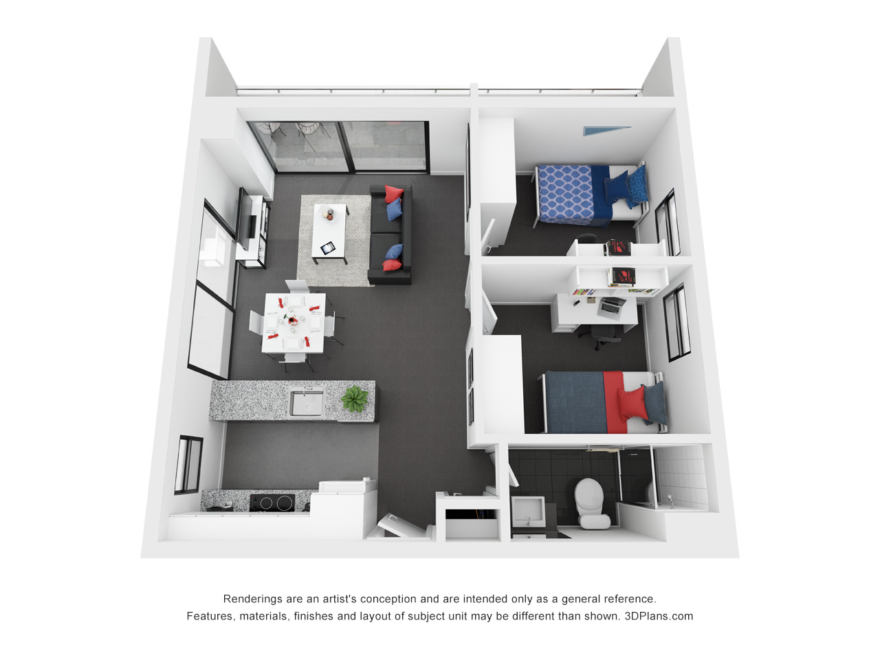 2 Bedroom Apartment - 3