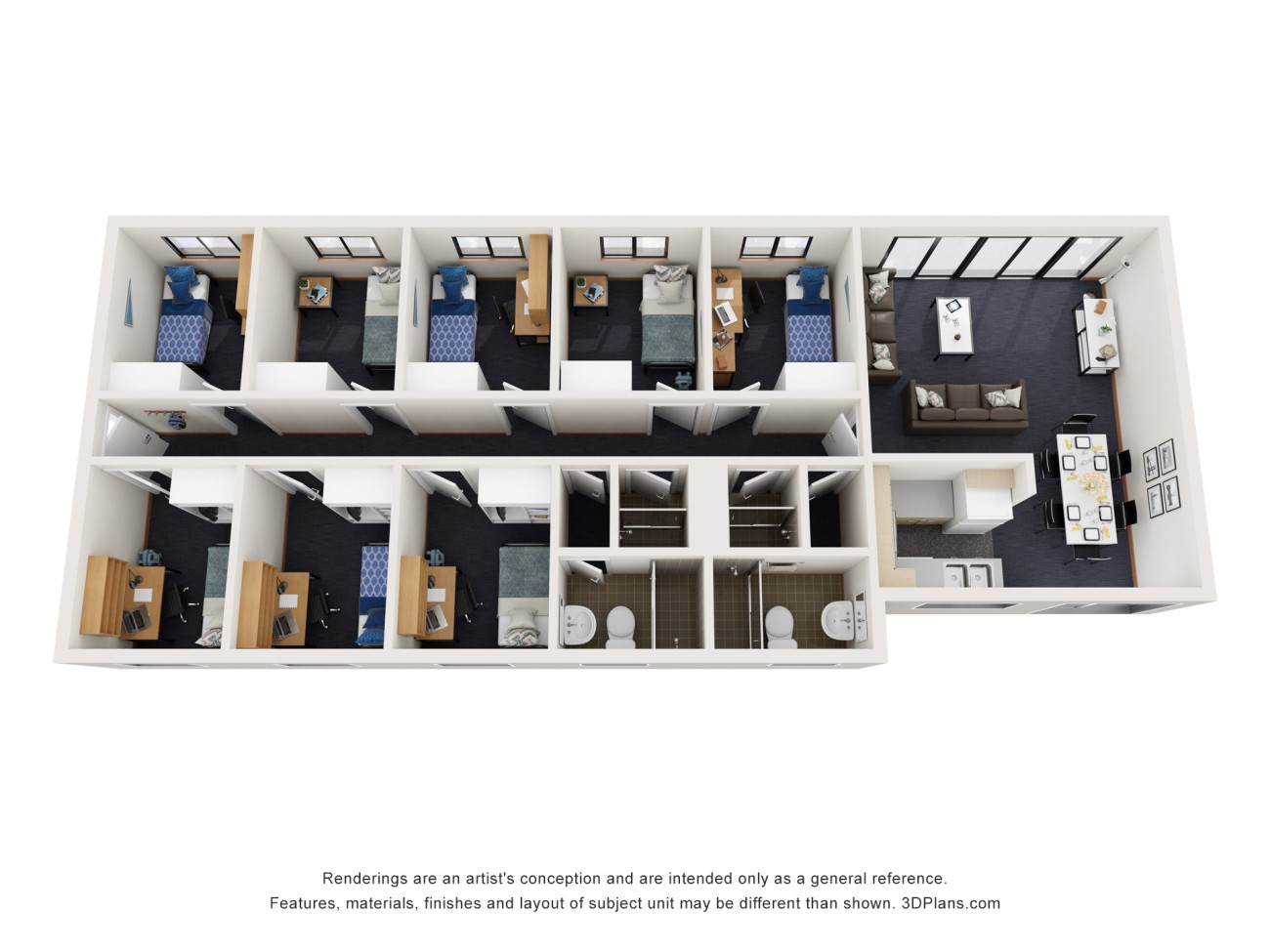 8 Bedroom Apartment South - Murdoch University Village - Gallery - 7