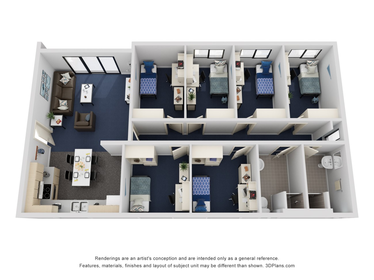 6 Bedroom Apartment South - Murdoch University Village - Gallery - 2