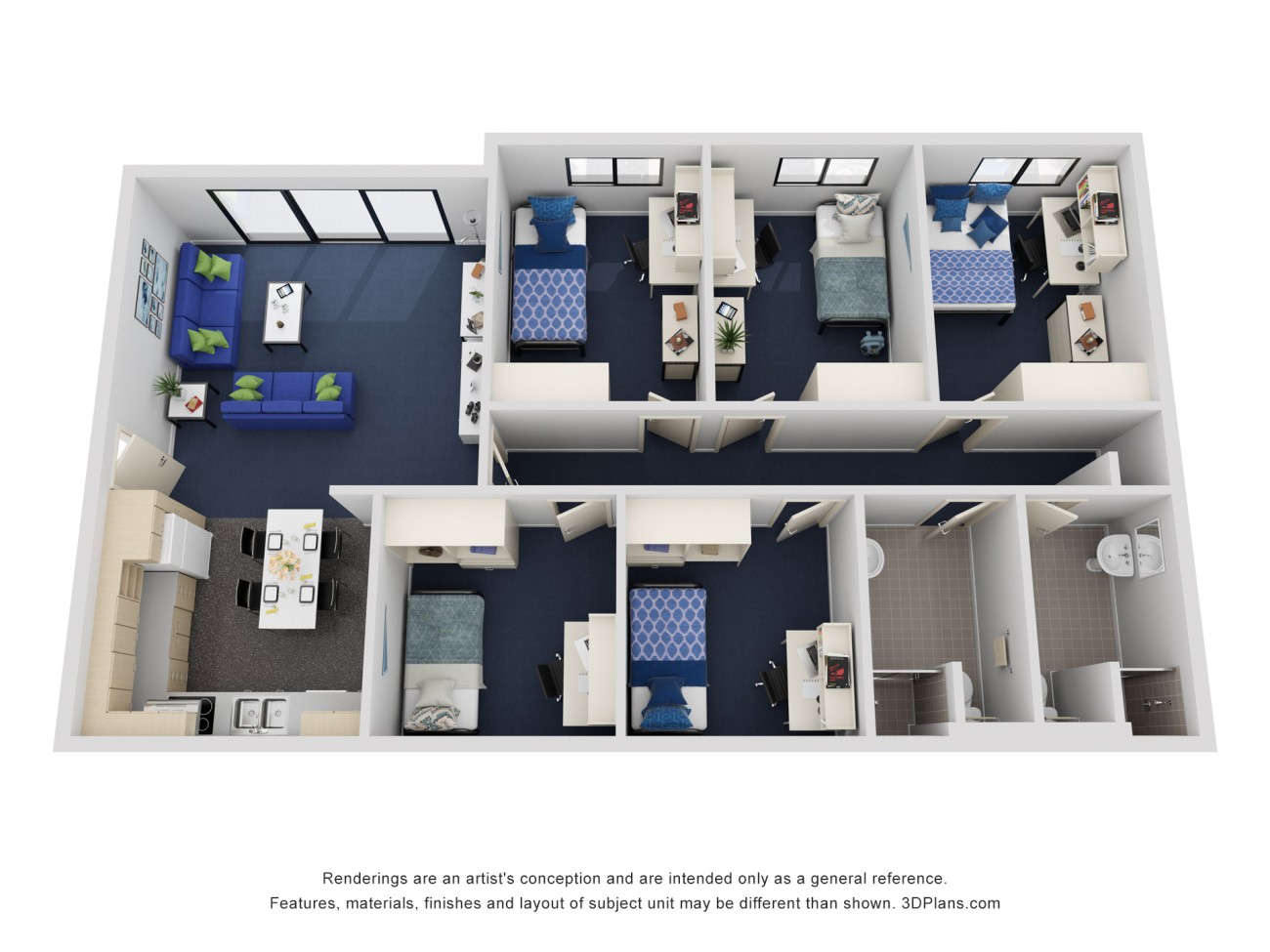5 Bedroom Apartment South Double - Murdoch University Village - Gallery - 2