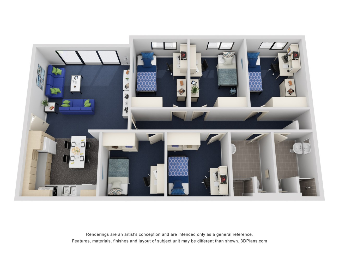 5 Bedroom Apartment South - Murdoch University Village - Gallery - 2