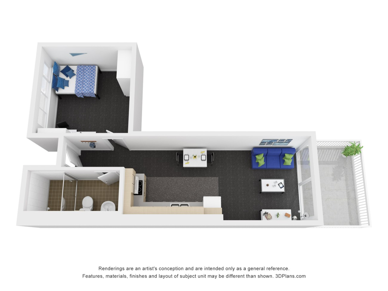 1 Bedroom Apartment North