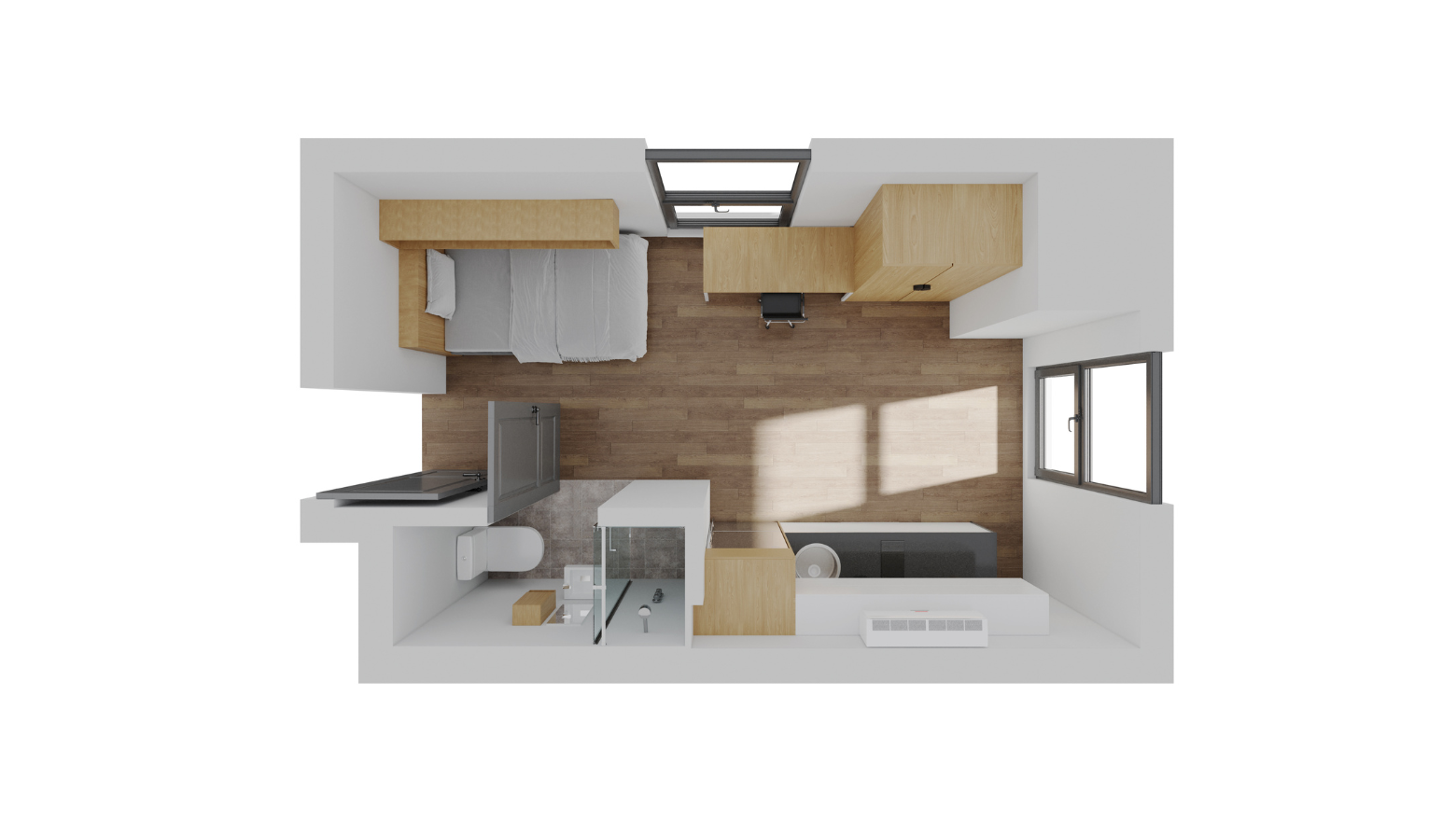 Studio King Single Superior - UniLodge Melbourne City - Gallery - 4