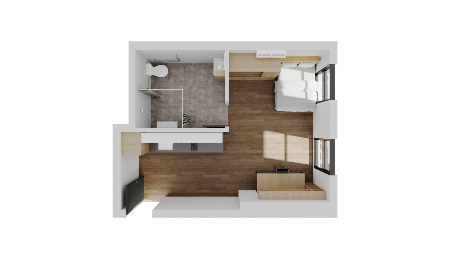  Studio Accessible  -  UniLodge Melbourne City  - Gallery -  4