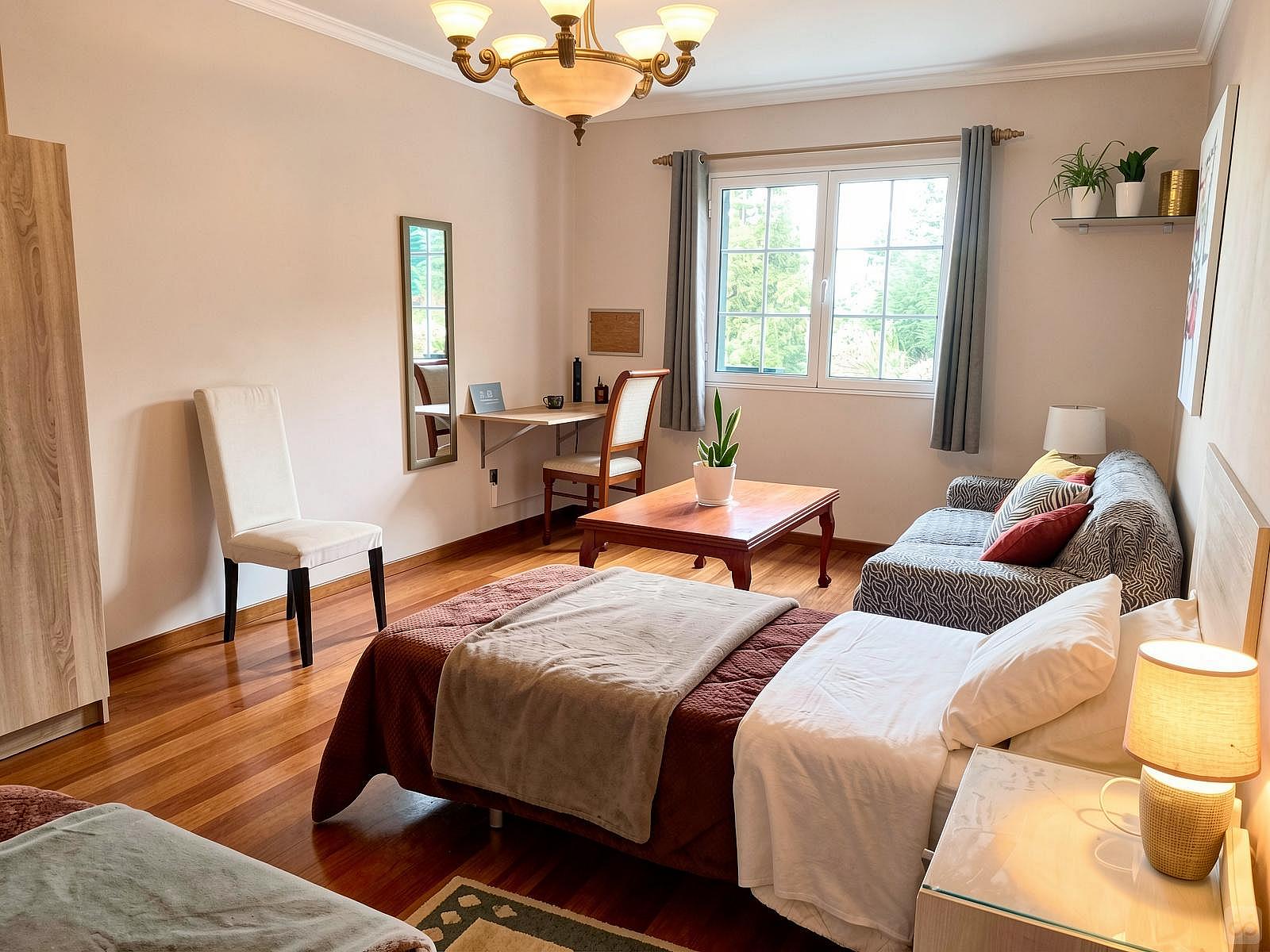 Bed In A 2-Bed Mixed Gender Room - Oustanding Stylish House w/ Coworking + Outdoor Areas - Gallery - 43