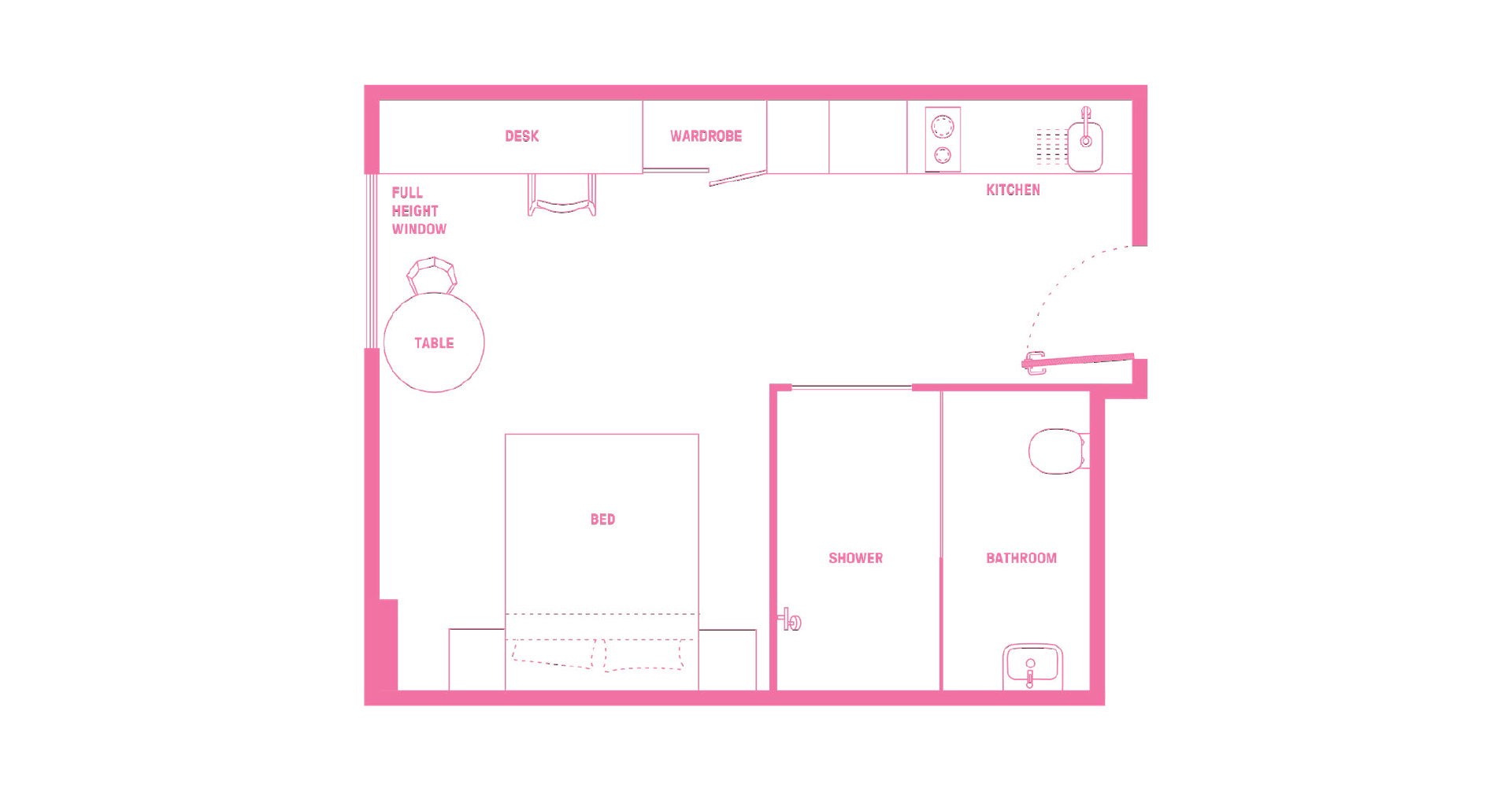  King Bed, Ultra Studio Apartment, Standard View  -  Scape Redfern  - Gallery -  3