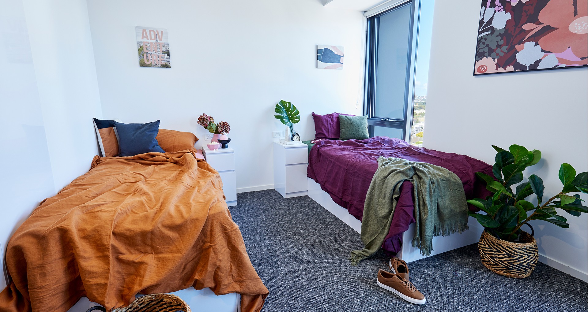  King Single Bed, Signature Plus Twin Apartment, Standard View  -  Scape Redfern  - Gallery -  7