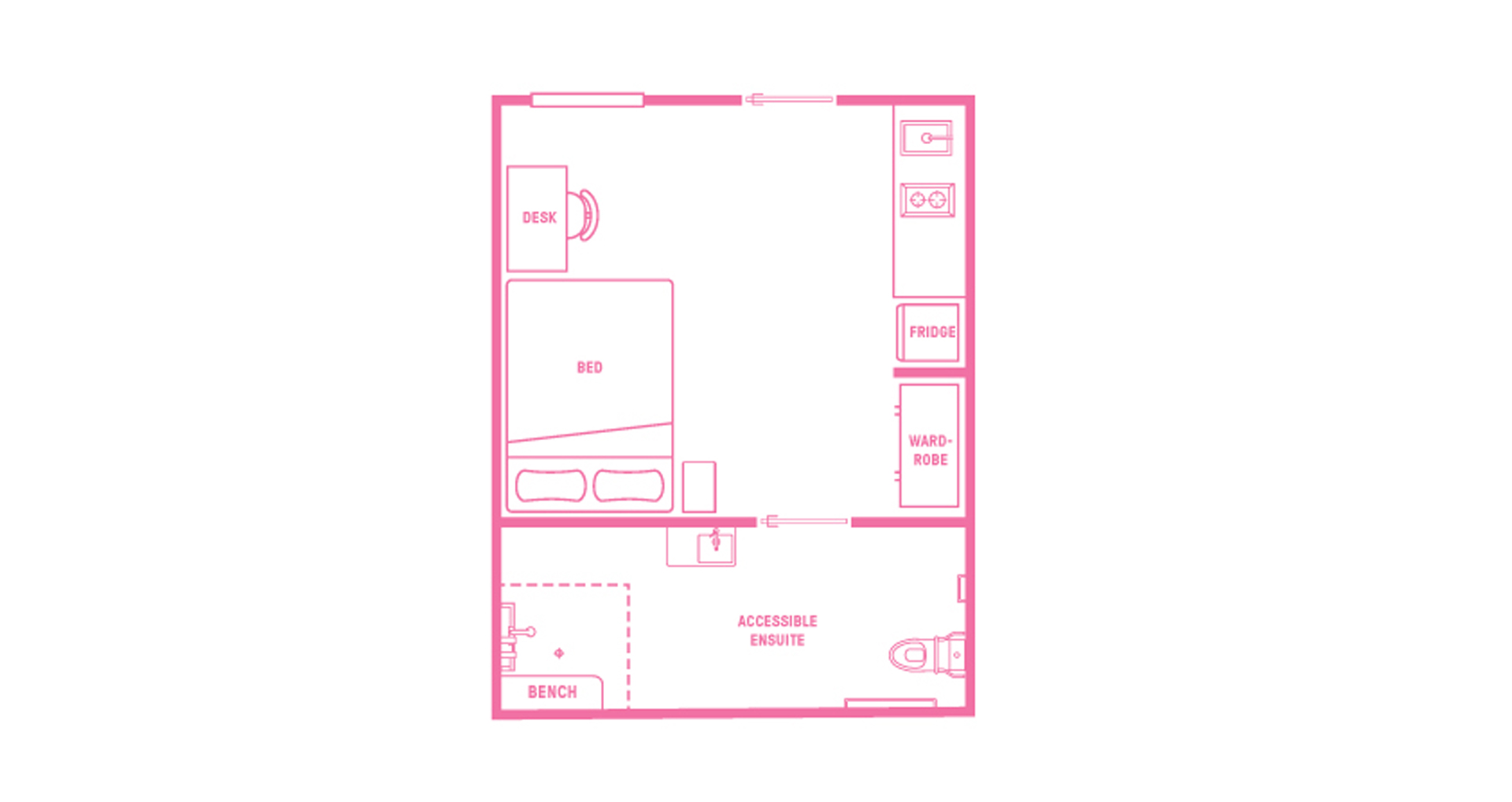  Signature Plus Studio Apartment - King Single Bed With Standard View  -  Urbanest Cleveland Street  - Gallery -  5