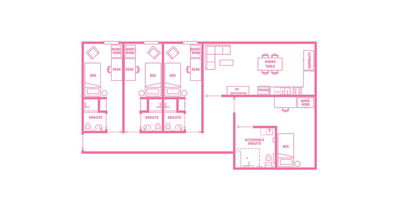  King Single Bed, 4 Bed Apartment With Ensuite  -  Urbanest Darling Square  - Gallery -  11