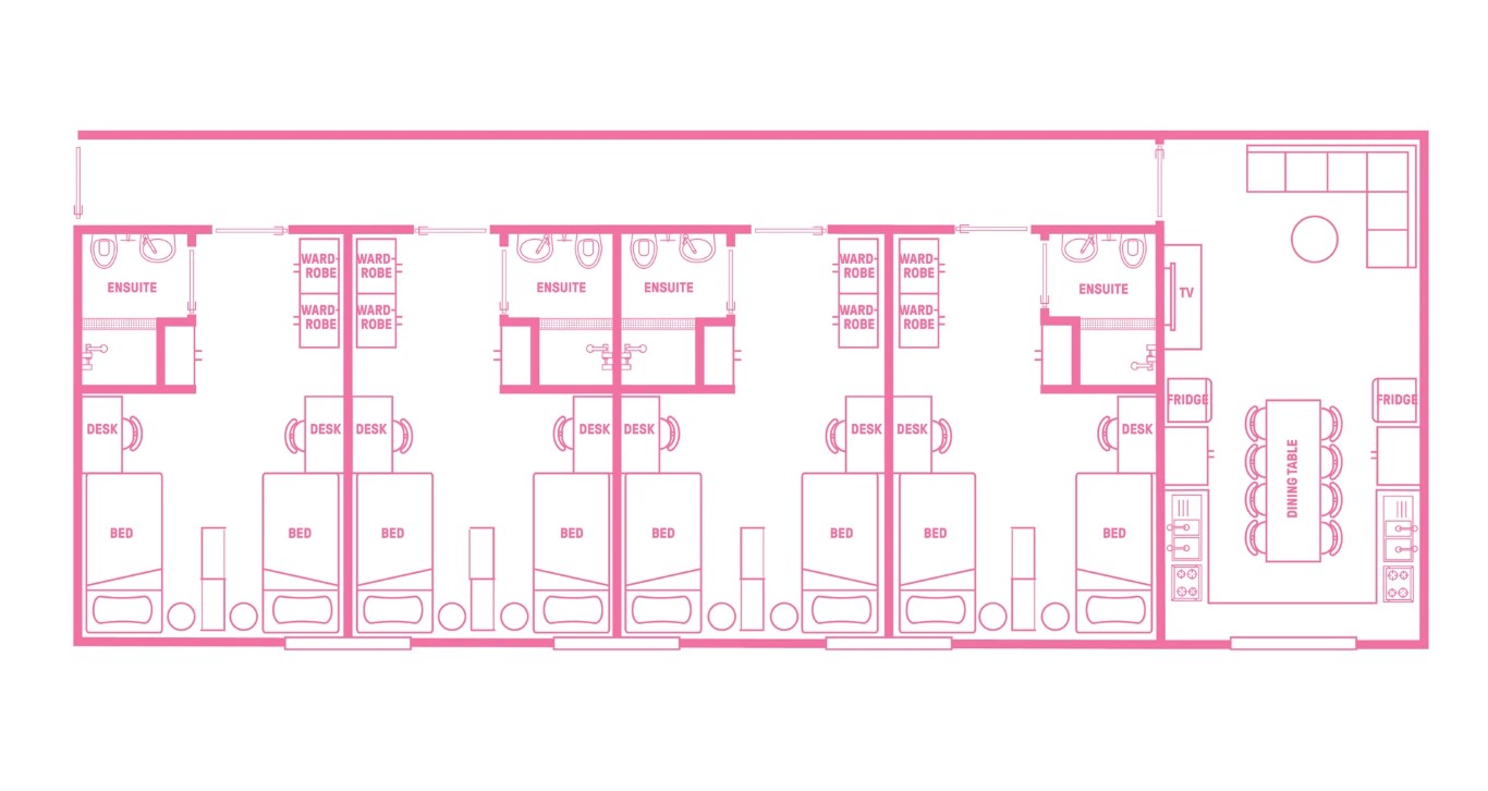  King Single Bed, Twin 8 Bed Apartment With Ensuite  -  Urbanest Darling Square  - Gallery -  2