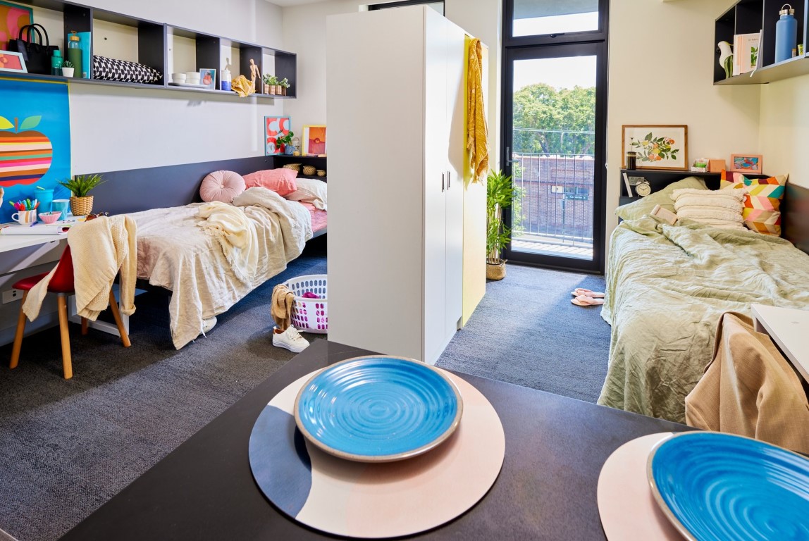 King Single Bed, Twin Apartment, Standard View - Scape Glebe - Gallery - 13