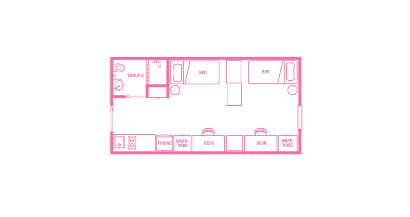 King Single Bed, Twin Apartment, Standard View - Scape Glebe - Gallery - 15