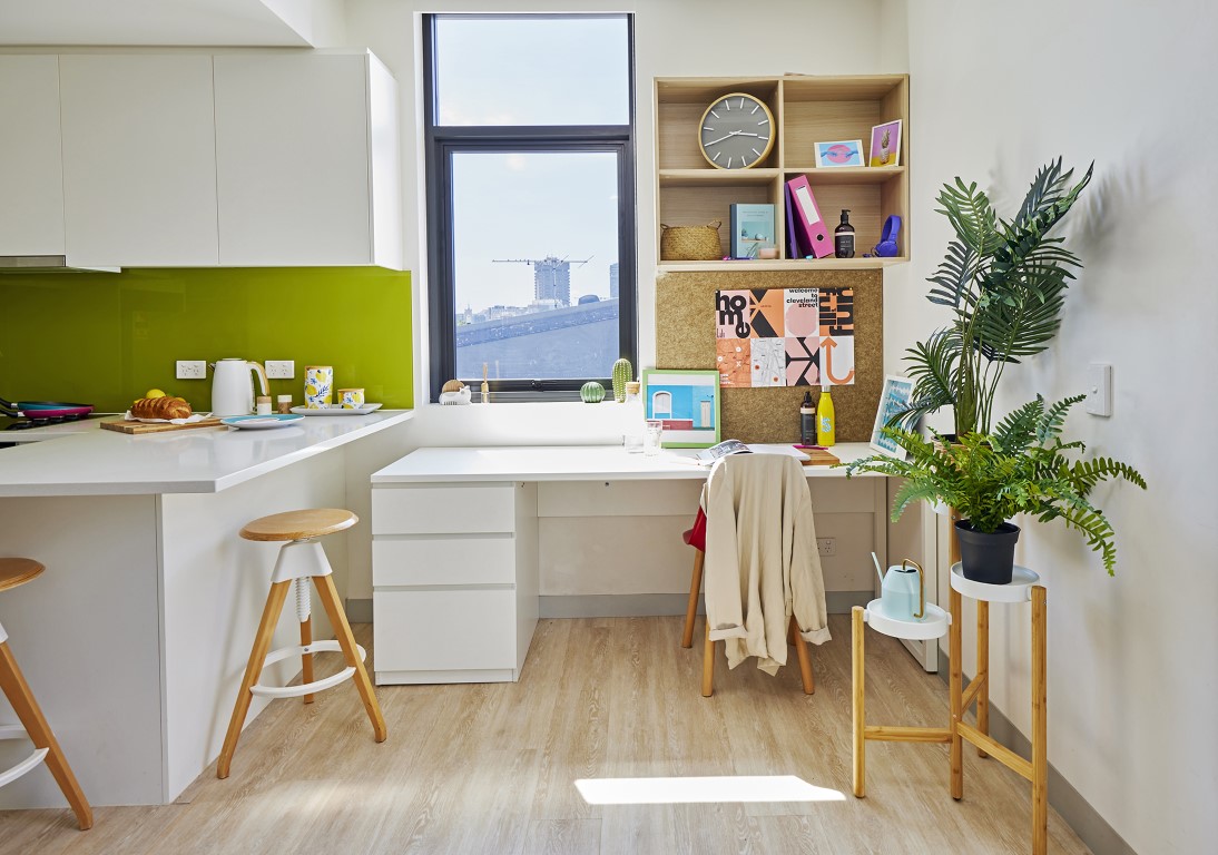 Double Bed, 1 Bed Apartment, Standard View With Balcony - Scape Glebe - Gallery - 1