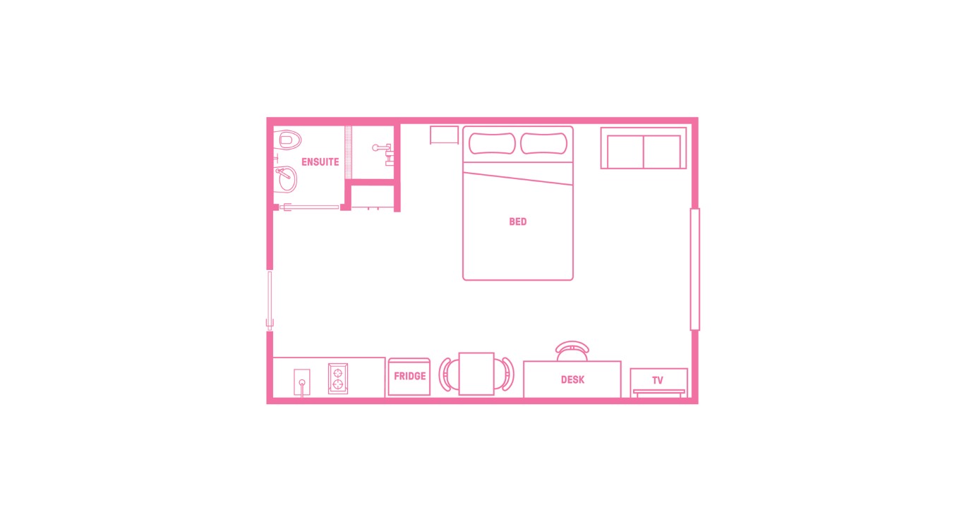  Double Bed, Large Studio Apartment, Standard View  -  Urbanest Sydney Central  - Gallery -  8
