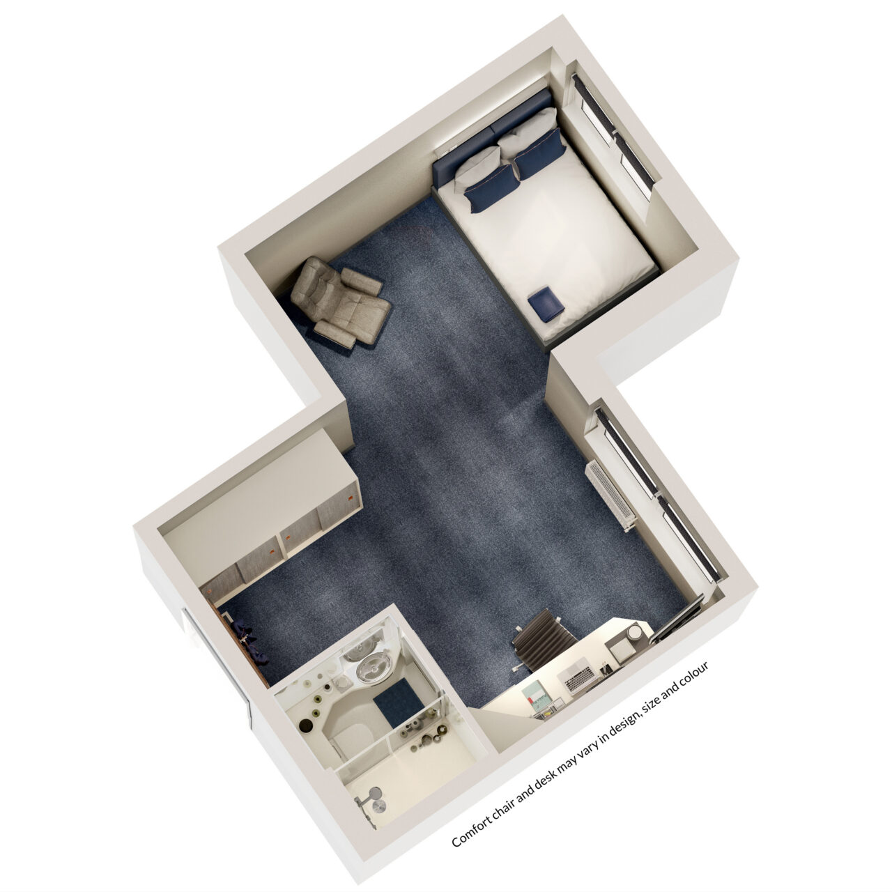  Sapphire En-Suite Serviced Flat  -  Brotherton House  - Gallery -  4