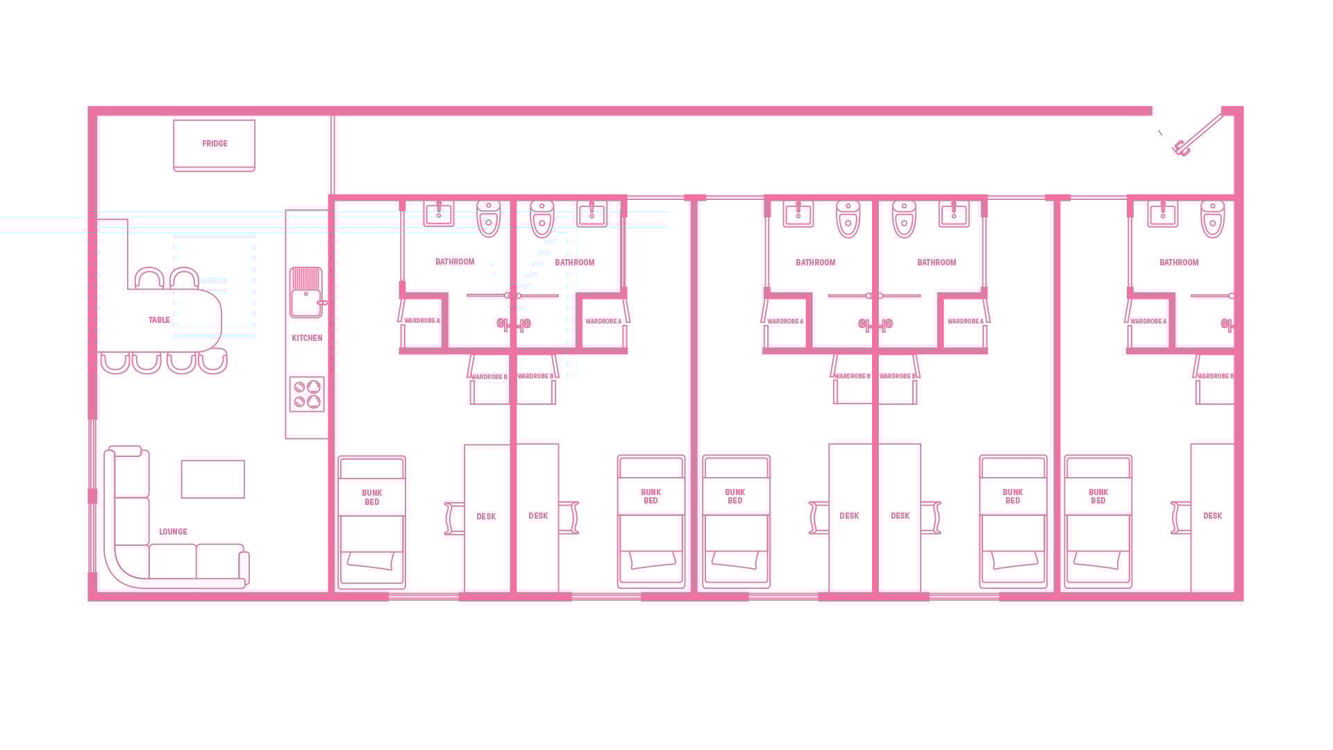  Single Bed, Twin Bunk Apartment, Twin Bunks In 8 Bed Apartment  -  Scape Tribune  - Gallery -  3