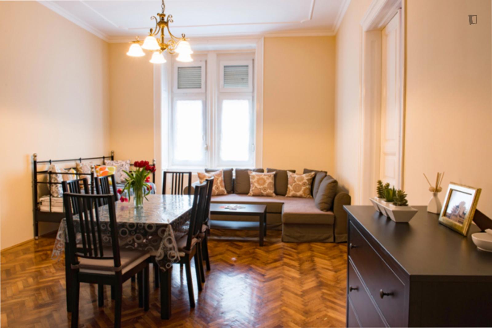  Spacious 2-Bedroom And Living Room Apartment Near Blaha Lujza Tér Metro Station  -  Spacious 2-bedroom and living room apartment near Blaha Lujza tér metro station  - Gallery -  1