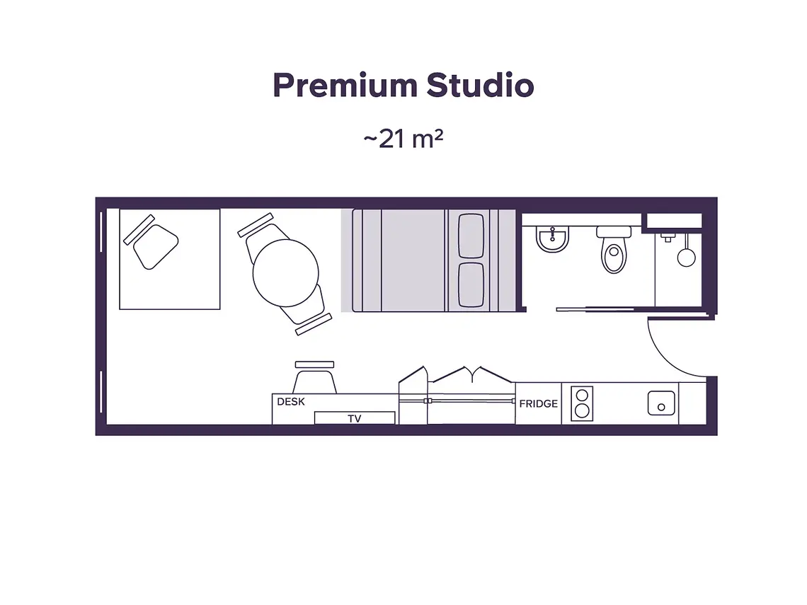  Premium Studio  -  University Square  - Gallery -  5