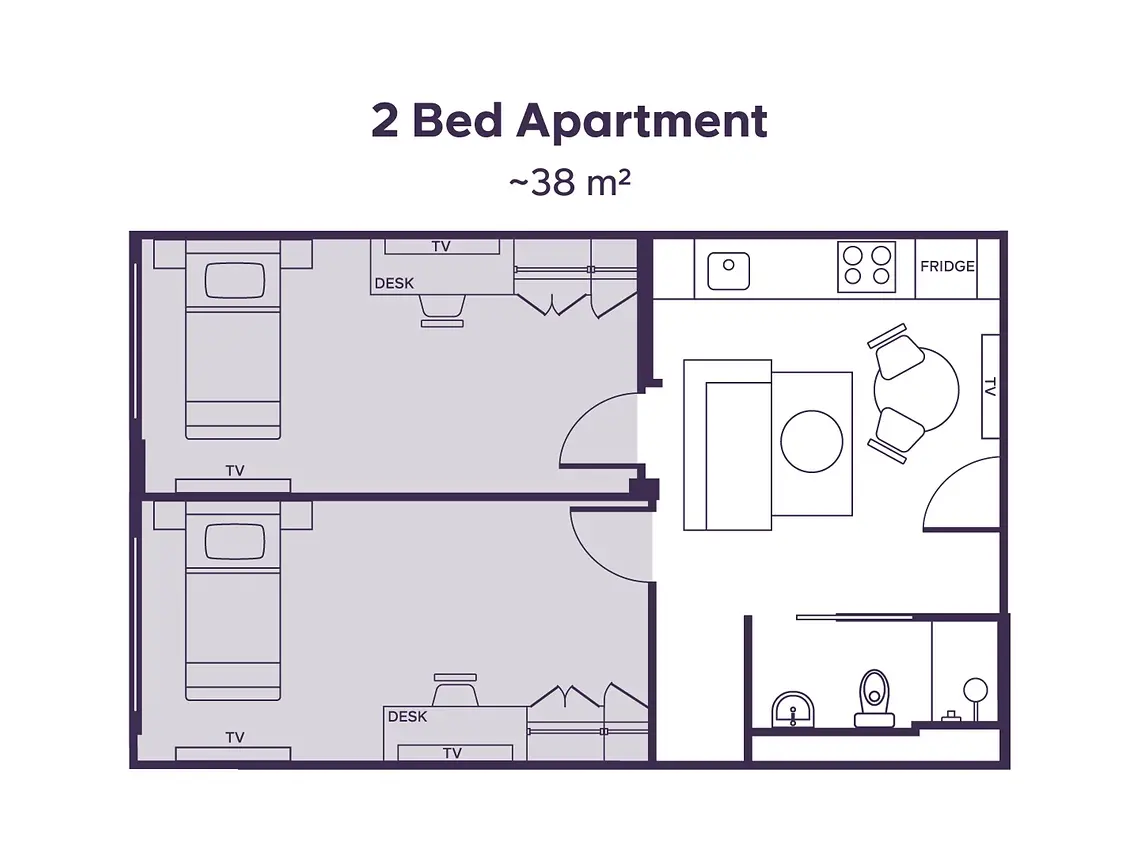  2 Bed Apartment  -  University Square  - Gallery -  5