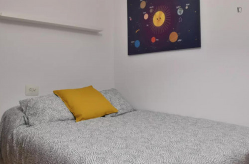 Very nice double bedroom in student-popular L'Amistat