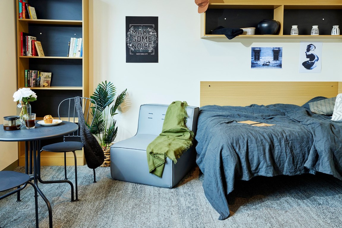 Double Bed, Ultra Studio Apartment, Standard View - Urbanest Swanston Street - Gallery - 1