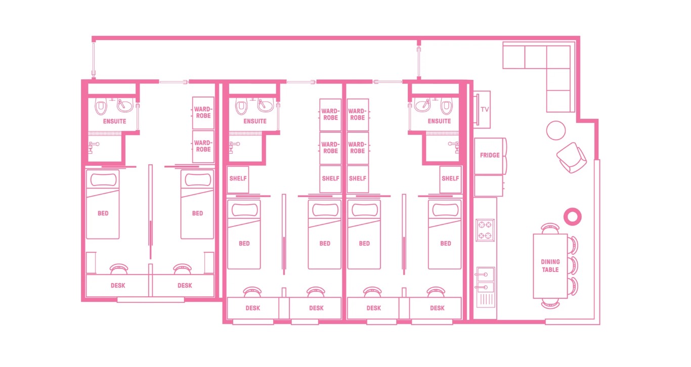  Single Bed, Twin Room In 6 Bed Apartment  -  Urbanest Swanston Street  - Gallery -  5