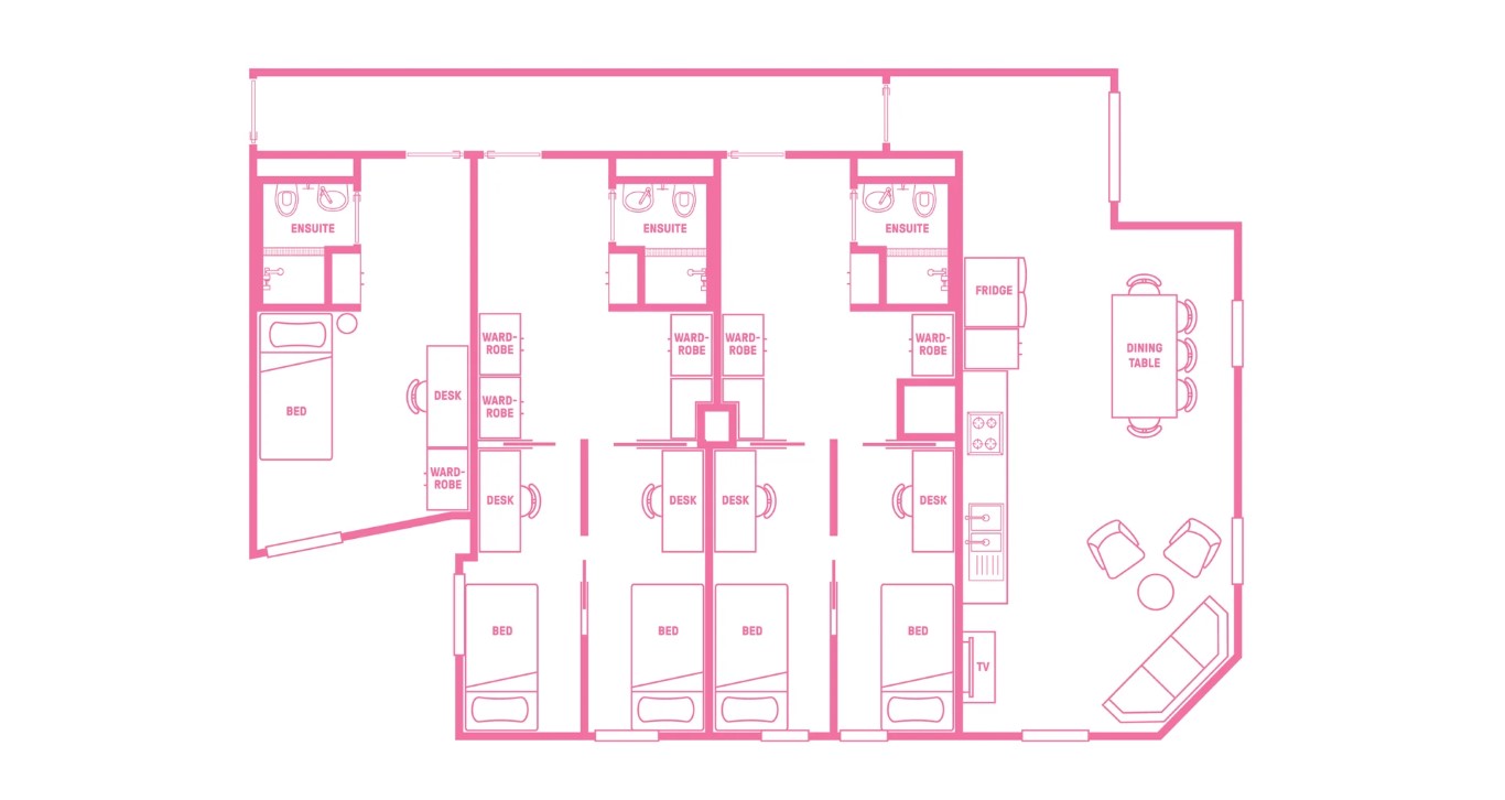 Single Bed, Twin Room In 6 Bed Apartment - Urbanest Swanston Street - Gallery - 7