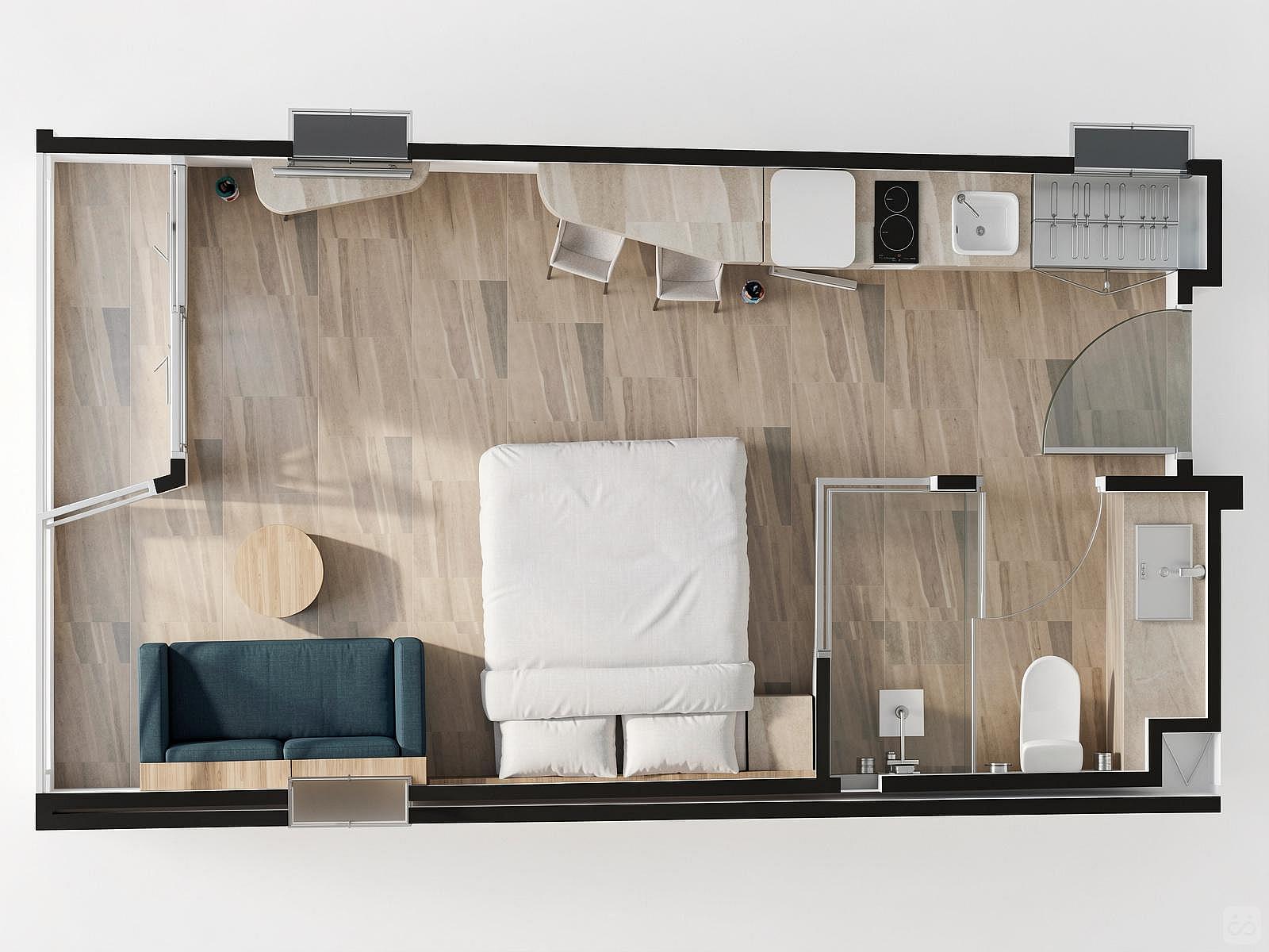  Studio Classic  -  Outstanding Luxury Complex w/ Terrace + Pool Apartment  - Gallery -  72