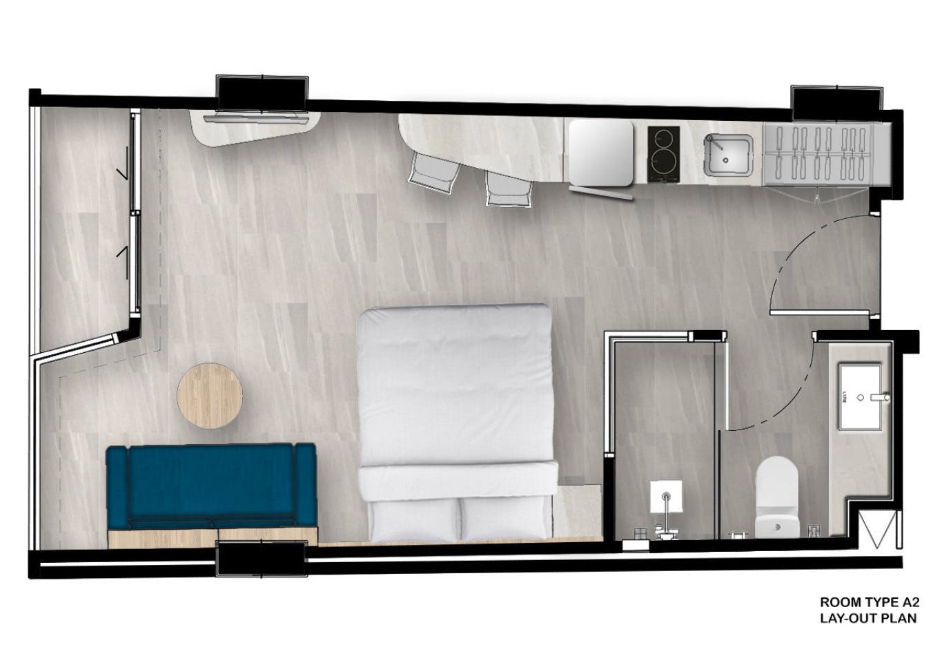  Studio Classic  -  Outstanding Luxury Complex w/ Terrace + Pool Apartment  - Gallery -  24