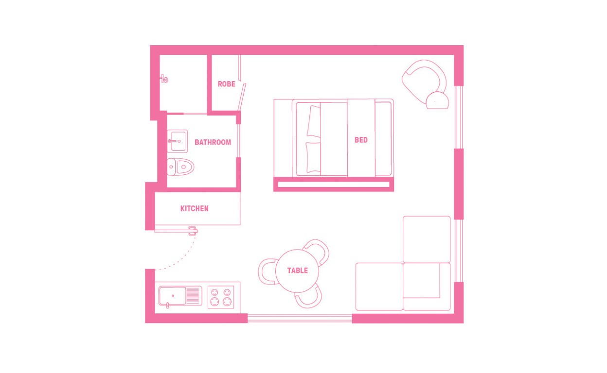  Queen Bed, Large Studio Suite, Standard View  -  Scape Franklin  - Gallery -  7