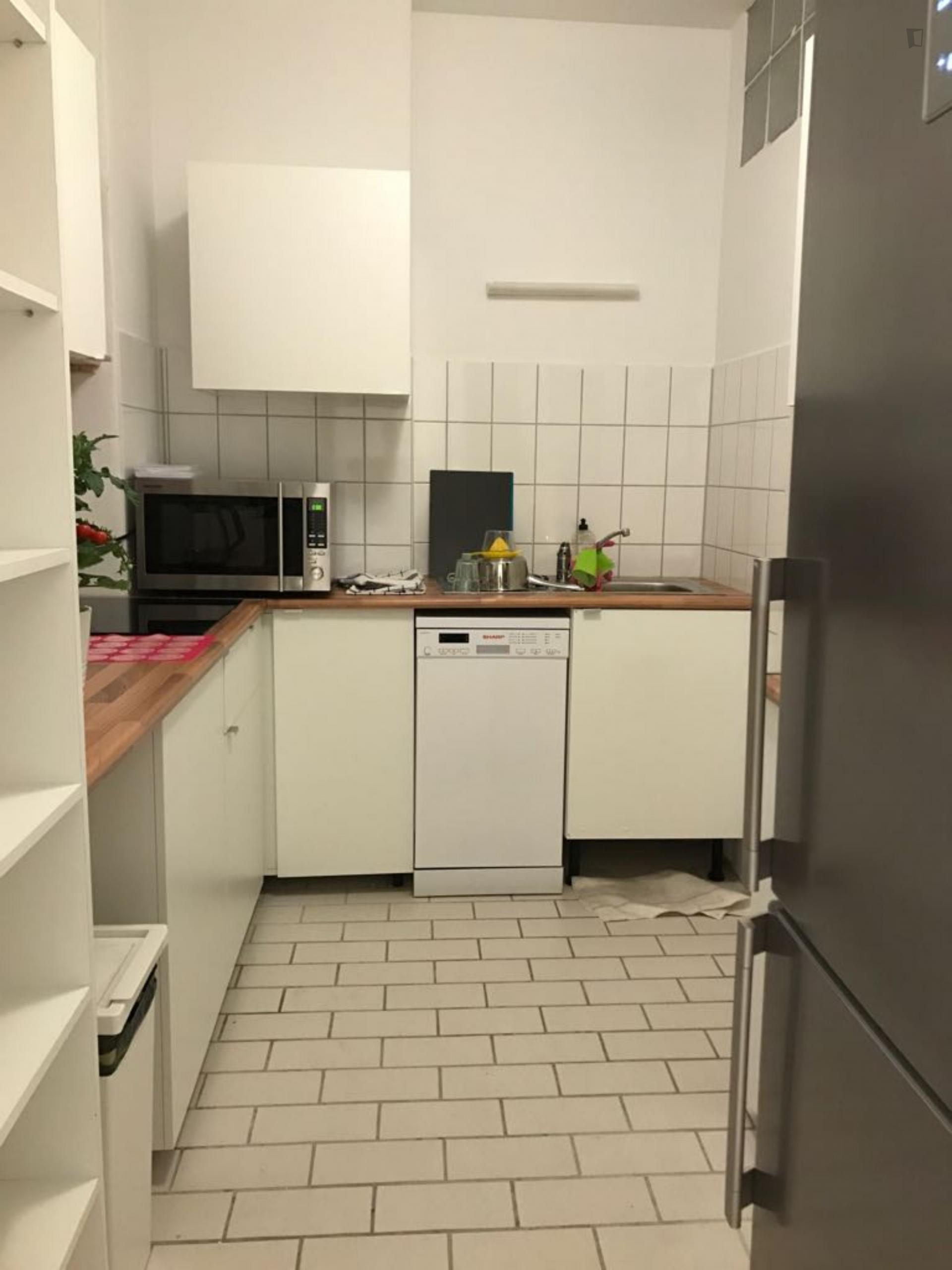 Snug bedroom near the Julius-Leber-Brücke station