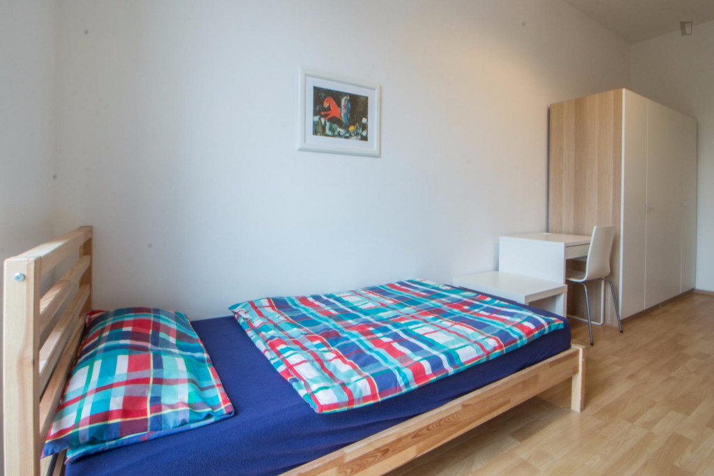 Single bed in bunk bed in neat triple bedroom in Neukölln