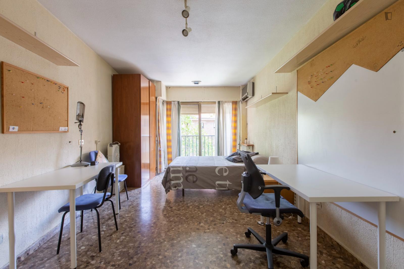  Enormous Room With Private Bathroom, Double Bed, And Big Shiny Full-Size Window  -  Enormous room with private bathroom, double bed, and big shiny full-size window  - Gallery -  1