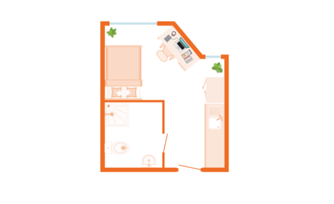  Gold Studio ( Accessible )  -  Felda House (Wembley)  - Gallery -  4