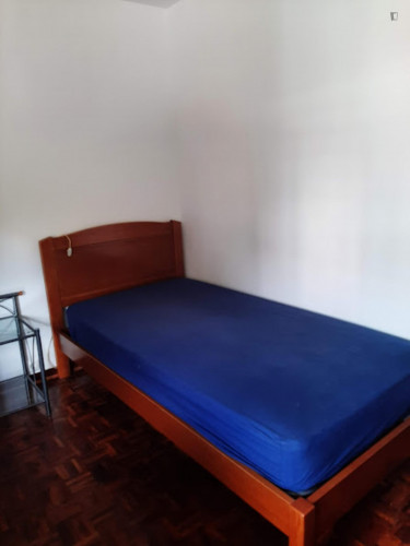 Comfy single bedroom in a student flat, in Solum