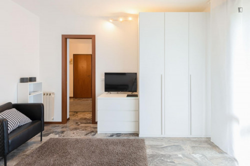 Really cool double bedroom with a balco Parrocchia Madonna Pellegrina room B  - Gallery -  5