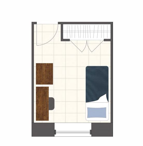  Single Room  -  92Y Residence  - Gallery -  3