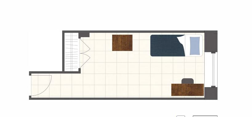  Large Single Room  -  92Y Residence  - Gallery -  2