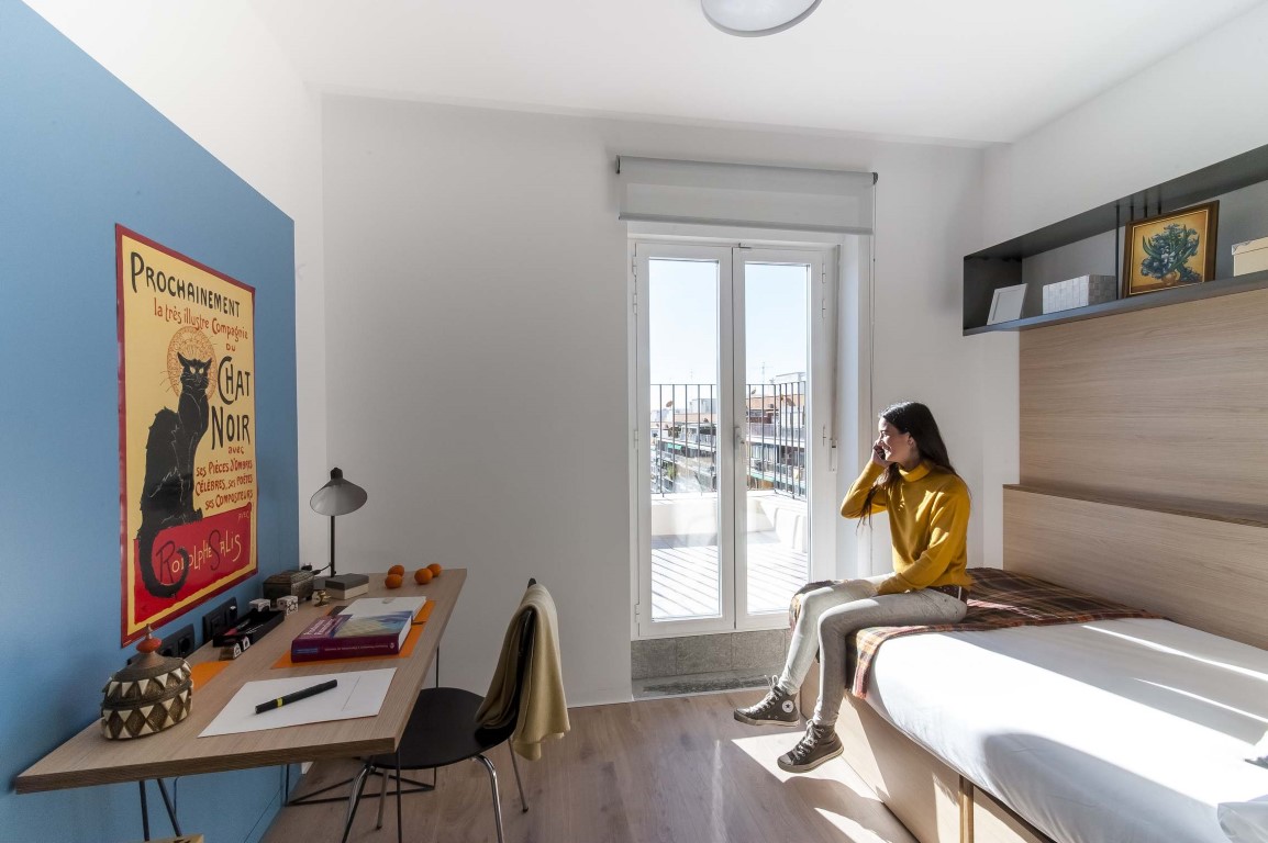 Single Room With Terrace - Xior Madrid Retiro - Gallery - 1