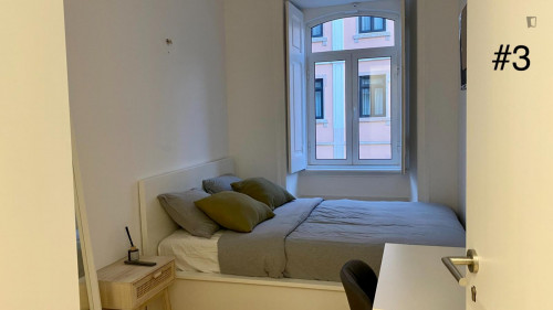 Cozy double bedroom, renovated apartment in Arroios