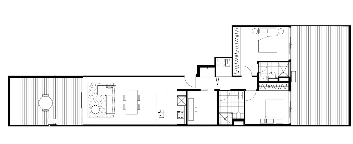  3 / 2 Bed + MultiPurpose Room + 2 Courtyard  -  UKO Camperdown  - Gallery -  1