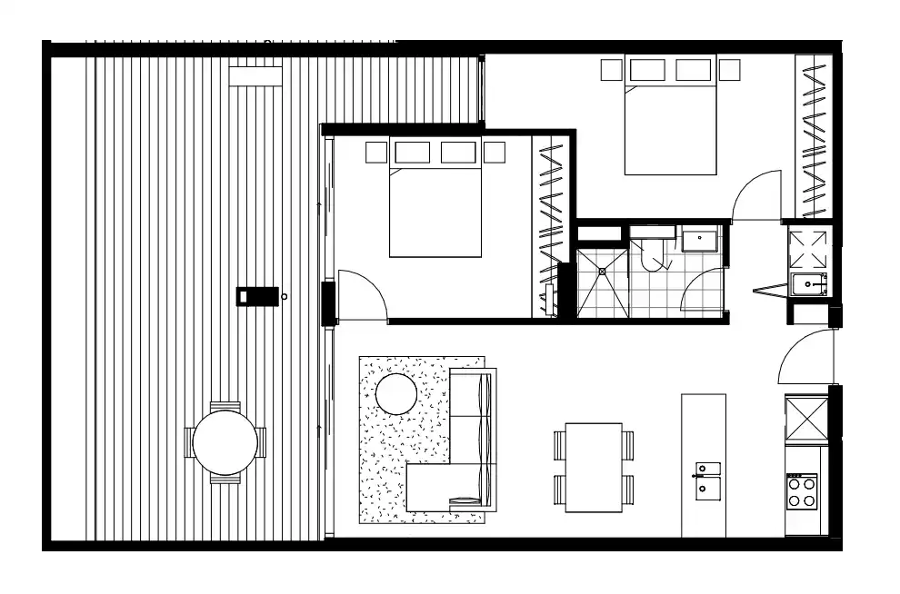  4 / 2 Bed + 1 Bath + 1 Courtyard  -  UKO Camperdown  - Gallery -  1