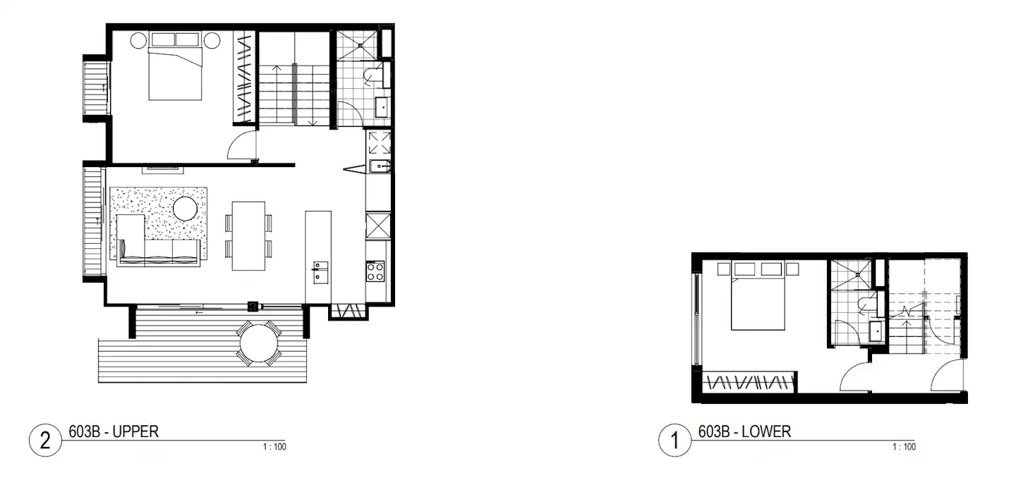  603 / 3 Bed Split Level Apartment  -  UKO Camperdown  - Gallery -  1