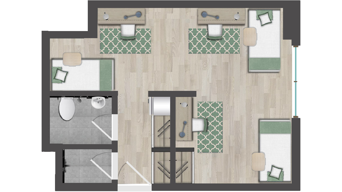  Classic Room (Triple/Quadrable Occupancy)  -  The Myriad Muscat  - Gallery -  2