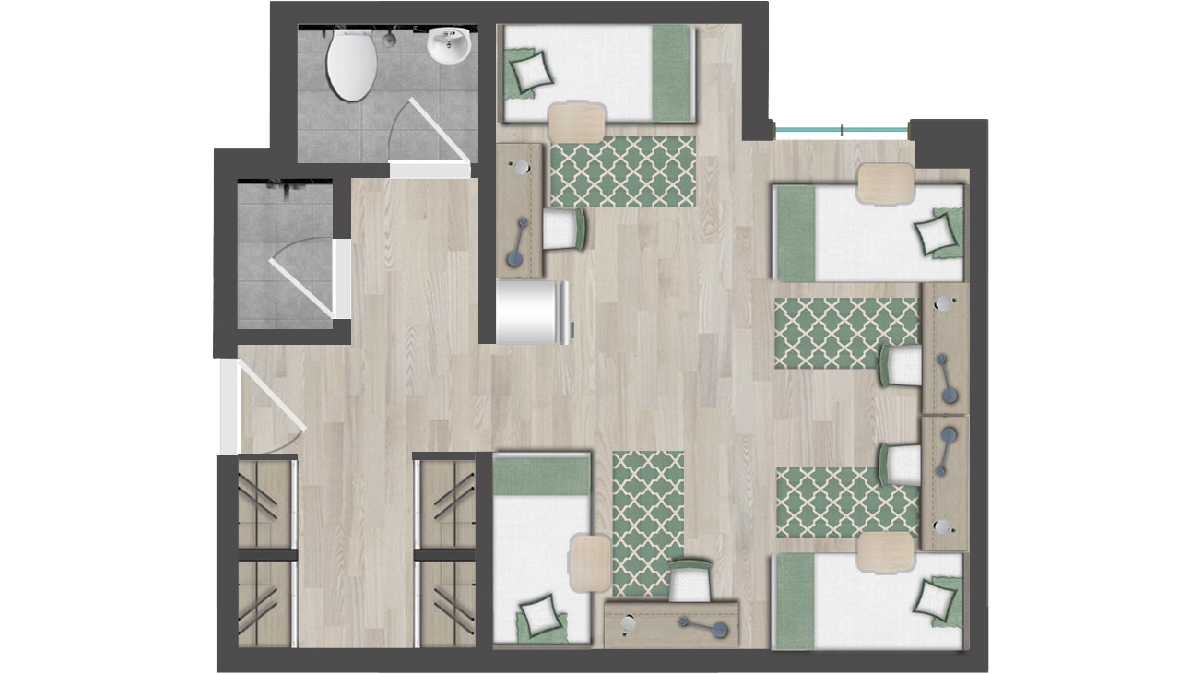  Classic Room (Triple/Quadrable Occupancy)  -  The Myriad Muscat  - Gallery -  8