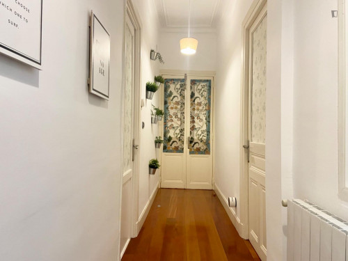 Wonderful single bedroom in a student flat, in Abando