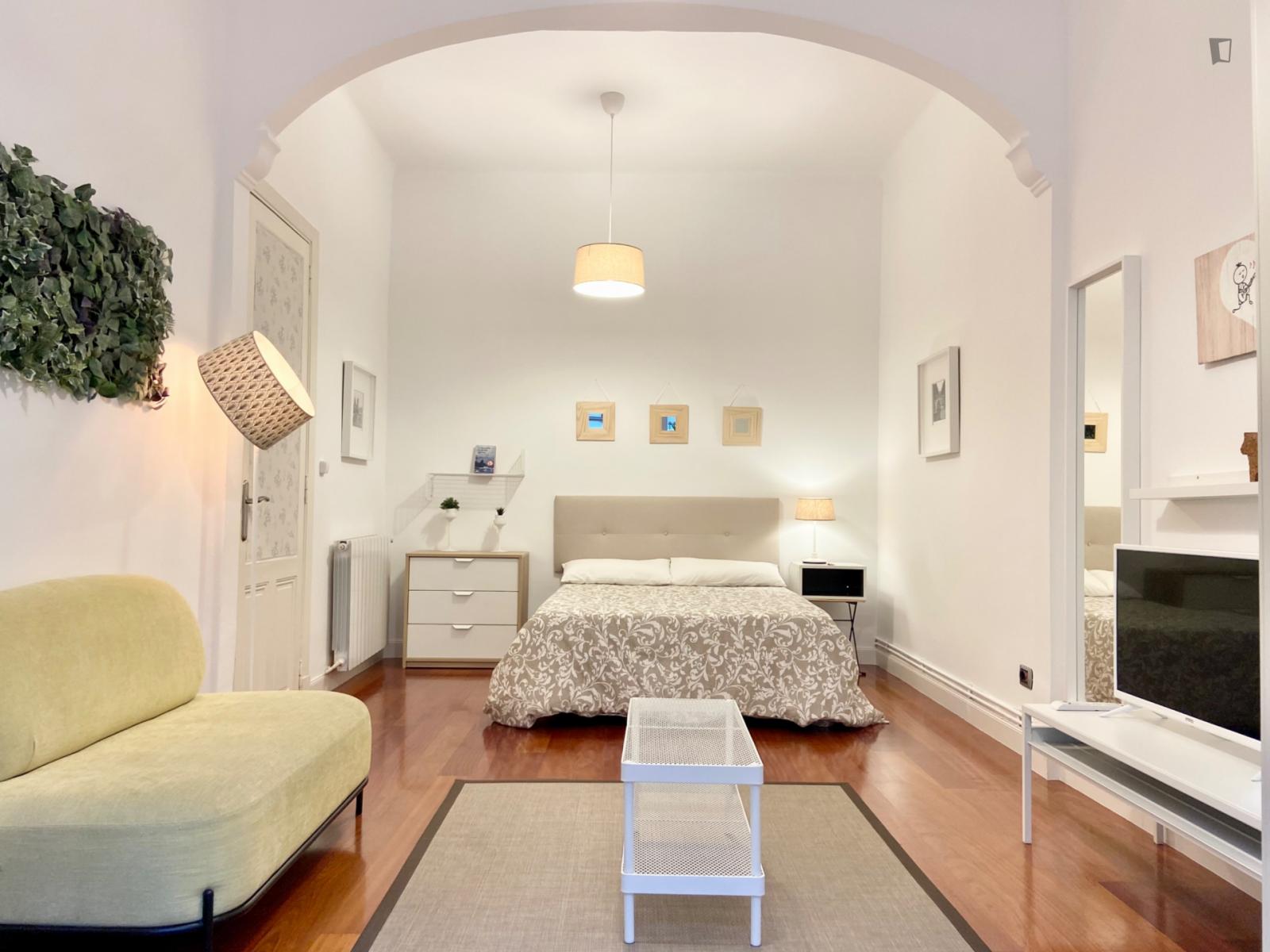 Excellent Double Bedroom In A 5-Bedroom Flat, In Abando - 1